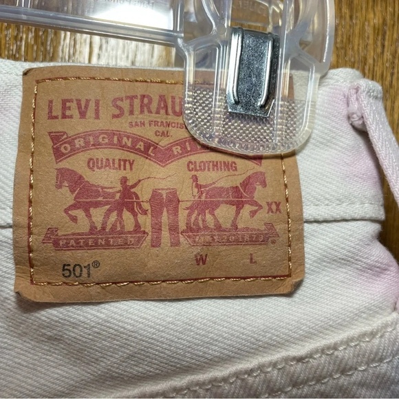 Levi’s 501 Tie-Dye White Button Fly Cut-off Shorts -Size 25 Custom - Picture 6 of 8